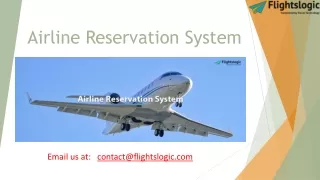 Airline Reservation System