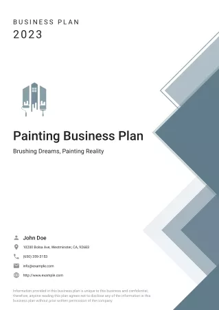 painting business plan