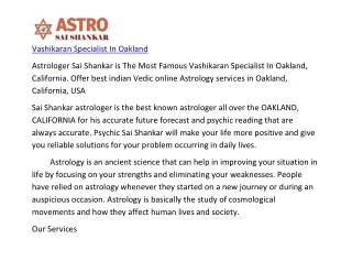 Vashikaran Specialist In Oakland