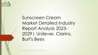 Sunscreen Cream Market