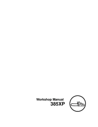 Husqvarna 385XP Chainsaw Service Repair Manual