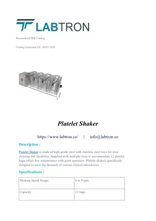 Platelet Shaker