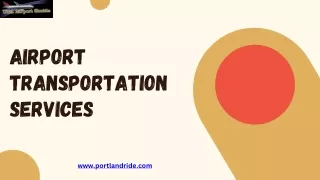 Enjoy Airport Travel with Our Airport Transportation Services