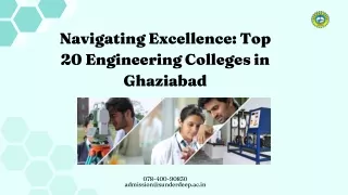 Navigating Excellence Top 20 Engineering Colleges in Ghaziabad