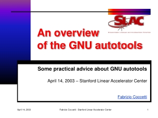 An overview of the GNU autotools