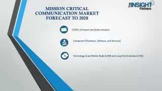 Mission Critical Communication Market Size, Share, Forecast to 2028