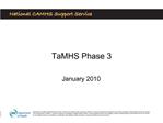 TaMHS Phase 3
