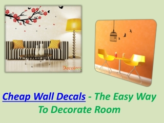 Cheap Wall Decals