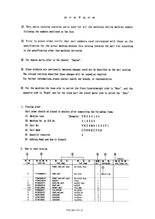 Kobelco SK100W-2 Wheelled Excavator Parts Catalogue Manual (YE03-02001 and up)