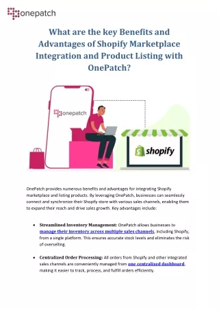 What are the key Benefits and Advantages of Shopify Marketplace Integration?