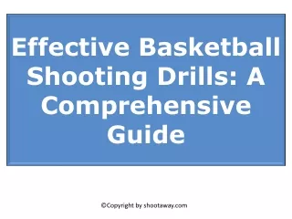 Effective Basketball Shooting Drills A Comprehensive Guide