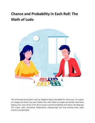 Chance and Probability in Each Roll_ The Math of Ludo