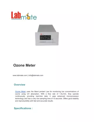 Ozone Meter