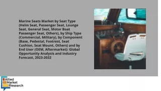 Marine Seats Market PDF