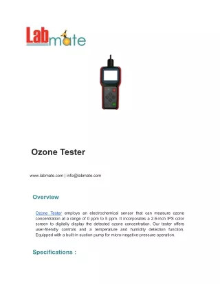 Ozone Tester