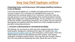 buy top Dell laptops online