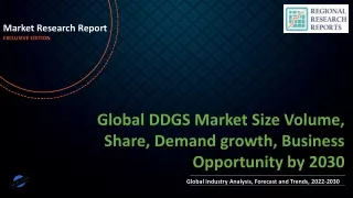 DDGS Market Size Volume, Share, Demand growth, Business Opportunity by 2030