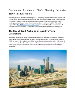 Destination Excellence_ DMCs Elevating Incentive Travel in Saudi Arabia