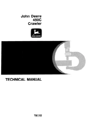 JOHN DEERE 450C Crawler Dozer Service Repair Manual (tm1102)