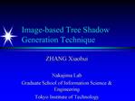 Image-based Tree Shadow Generation Technique