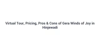 Gera Winds Of Joy Hinjewadi