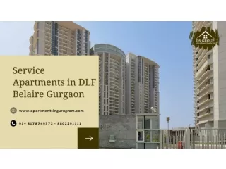 Service Apartments in DLF Belaire Gurgaon | DLF Belaire in Gurgaon for Rent