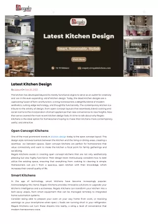 100  Latest Kitchen Design