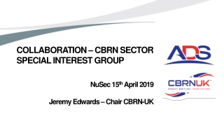 Collaboration – CBRN Sector Special Interest Group