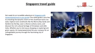 Singapore travel guide