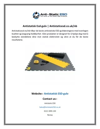 Antistatisk Esd-gulv  Antistaticesd.co.uk nb