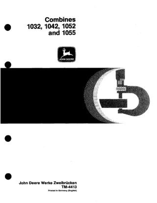 John Deere 1032 Combines Service Repair Manual (tm4413)