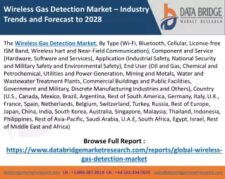 Wireless Gas Detection Market