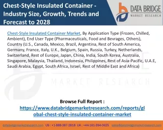 Chest-Style Insulated Container Market