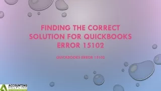 Eliminate QuickBooks Error 15102 without technical knowledge