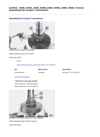 John Deere 6200L Tractors Service Repair Technical Manual (TM4523)