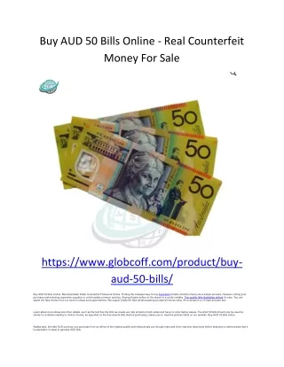 Buy AUD 50 Bills Online