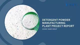 Setup and Cost Report on Detergent Powder Manufacturing Plant PPT