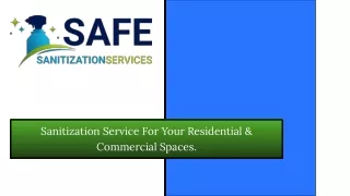 House Keeping Services - Safe Sanitization Services