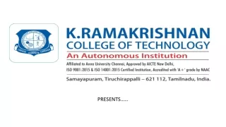 Dr. K. Ramakrishnan's Visionary Success at KRCT ensuring Quality Engineering