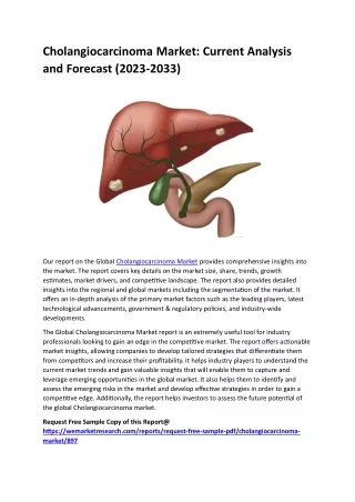 Cholangiocarcinoma Market Size And Trend