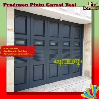 CUSTOM SIZE..!! Wa 0852 1824 3246 Bengkel Las Pintu Garasi Besi Geser Fortress Untuk Sekolahan Di Palembang