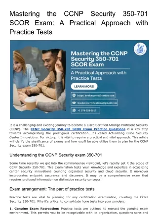 Mastering the CCNP Security 350-701 SCOR Exam_ A Practical Approach with Practice Tests