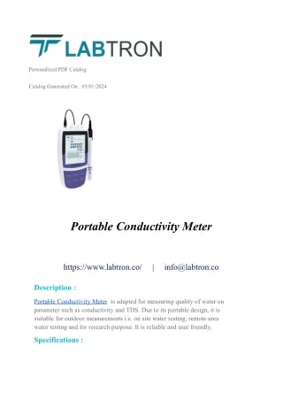 Portable Conductivity Meter