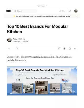 Top 10 Best Brands For Modular Kitchen