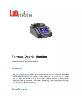 Ferrous Debris Monitor