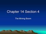 Chapter 14 Section 4