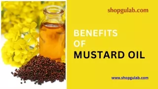 Benefits  OF Mustard Oil