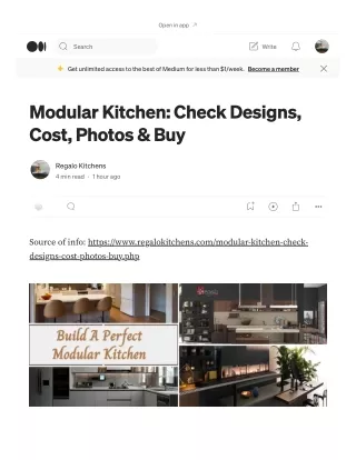 Build A Perfect Modular Kitchen