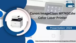 Canon ImageClass MF743Cdw Color Laser Printer