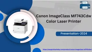 Canon ImageClass MF743Cdw Color Laser Printer